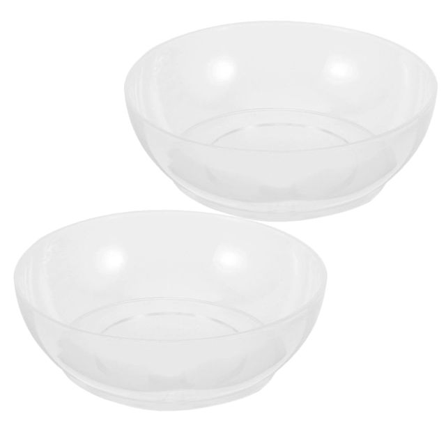 Zerodeko Plateau de Balance Cuisine 600ml en Plastique Transparent Bol de Pesée Polyvalent 2 Pièces, Gain de Place pour Pâtisserie et Régime