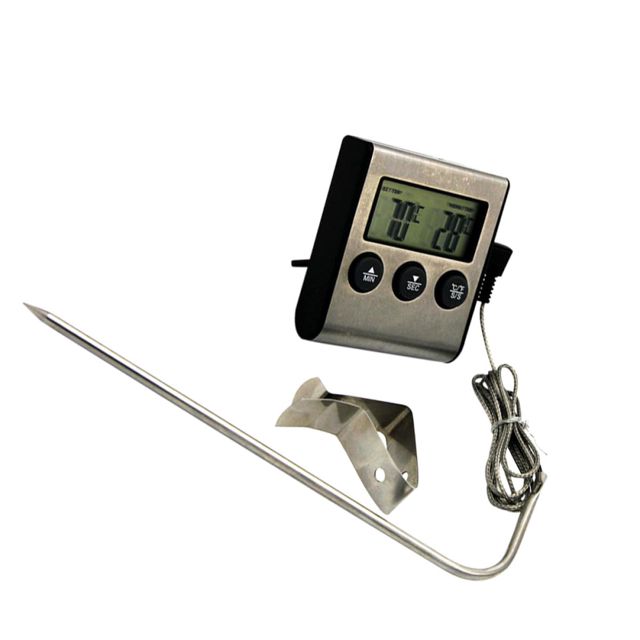 BESPORTBLE Thermomètre Alimentaire pour Cuisine Barbecue avec Clip Thermomètre de Four Ménager pour Cuisson Viande