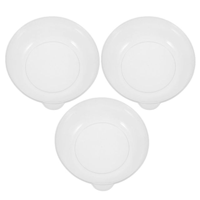 Toyvian Plateau de Pesée 3pcs Capacité 800 Ml en Plastique Blanc Léger et Facile à Manipuler pour Balance Alimentaire Professionnelle pour Cuisines Domestiques et Pâtisserie
