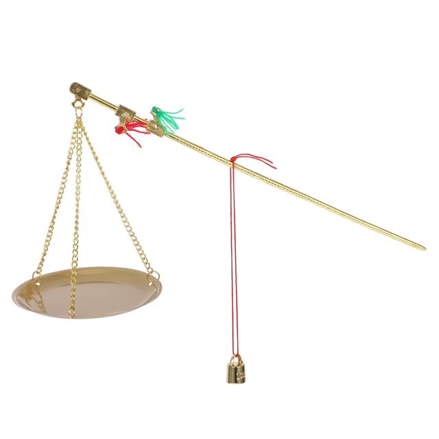 TOYANDONA Balance Mécanique en Métal Galvanisé Portable Simple à Utiliser Structure Légère et Design Rétro Délicat pour Peser Thé et Ingrédients Cuisine et Médecine Traditionnelle