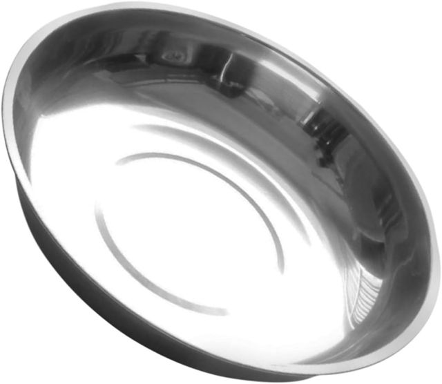 Plateau de Pesée Inox Rond pour Balance Cuisine, Base Antidérapante