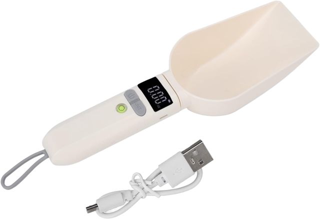 Cuillère de Pesée Numérique, Balance Numérique pour Aliments pour Animaux de Compagnie Cuillère de Pesée de Mesure électronique Accessoires de Cuisine en Plastique Portables avec