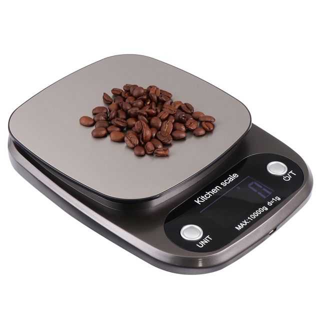 ARTIBETTER Balance Cuisine en Acier Inoxydable et Abs 10kg/1g Balance Alimentaire Numérique Rechargeable Capteurs Haute Précision, Cuisine et Pâtisserie, Bijoux