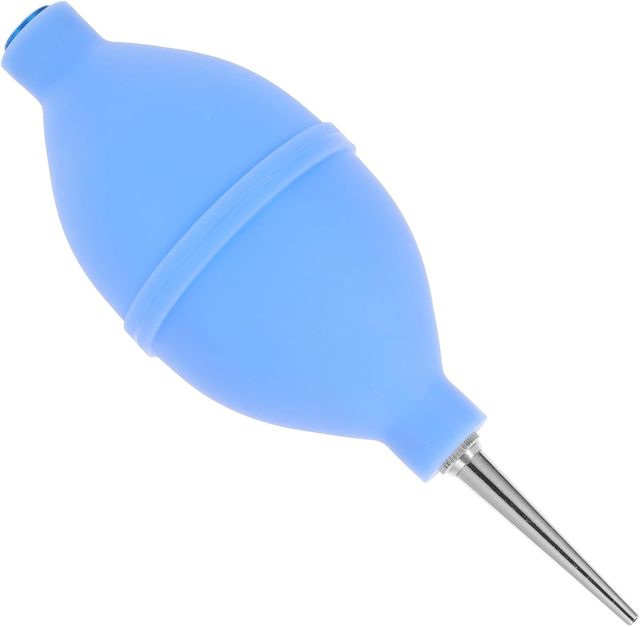 Souffleur de Nettoyage pour Lentilles, Pompe à Air à Bulbe Bleue