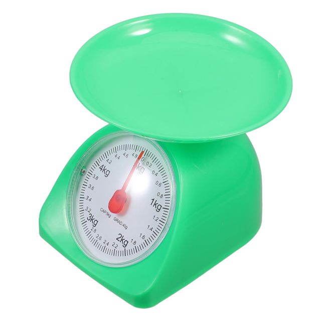 Balance Cuisine Ronde 5kg Plateau Amovible et Cadran Gradué