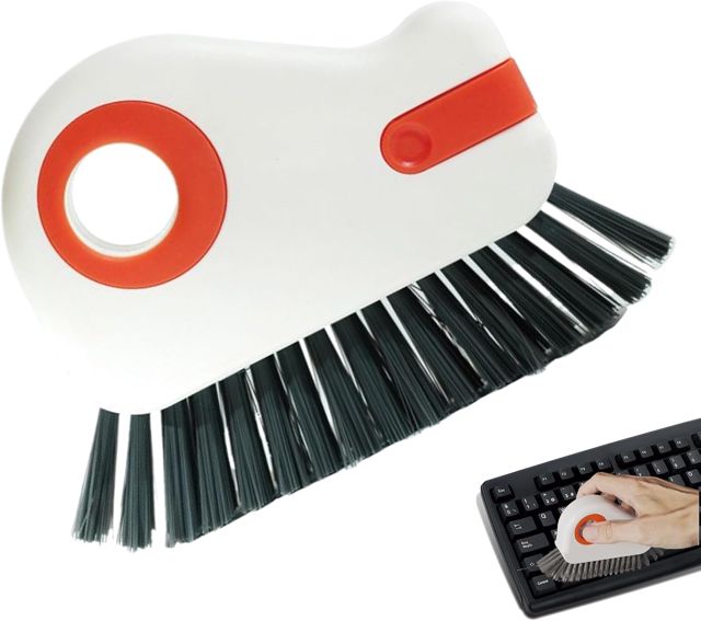 Brosse pour clavier d'ordinateur – Outil antistatique Poils doux, Nettoyage PC Accessoire Claviers, Moniteurs Fentes Électronique Entretien | Multipurpose Outdoor Indoor Utility