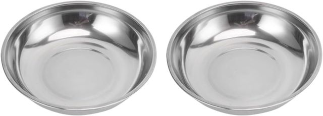 Cabilock 2 pièces Plateau de Balance Acier Inoxydable Plateau de Pesée de Cuisine Antidérapant pour Usage