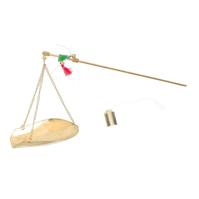 LIFKOME Échelle en Cuivre Balance Cuisine Vintage Design Précis et Haute Résistance de Médecine Traditionnelle Chinoise pour Usage Domestique