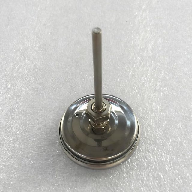 EasyByMall Thermomètre de four en acier inoxydable, jauge bimétallique de 0 à 500 °C avec grand cadran de 52 mm, pas besoin de batterie pour rôtir la cuisine