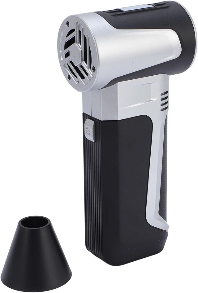 XUMIUZIY Souffleur D'air électrique, Moteur Puissant pour un Dépoussiérage Rapide, 3 Vitesses, USB C, Rechargeable pour le Bureau et la Maison