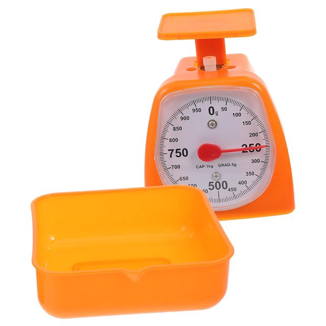 Balance Cuisine à Cadran Orange 1kg, pour Pâtisserie et Ingrédients