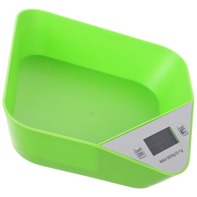 VALICLUD Balance Cuisine à Bol 5000g Abs Verte pour Cuisson et Pâtisserie