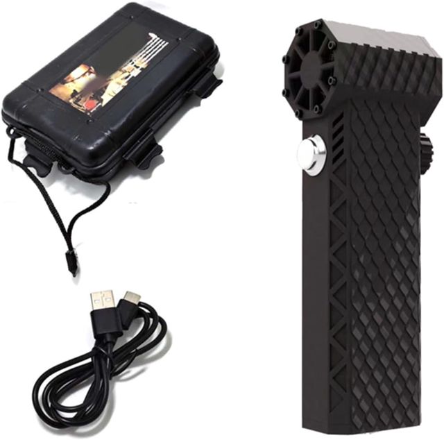 180W Haute Vitesse Air Duster 110000RPM, Souffleur Electrique Rechargeable pour Console de Voiture et Moto Nettoyage, Noir