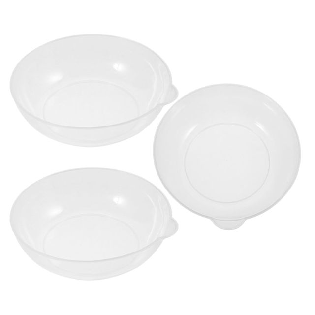 Milisten Plateau de Rangement pour Balance Électronique en Plastique Blanc 800ml Marquages Précis 3pcs pour Peser Petites Particules Cuisine et Préparation de Repas