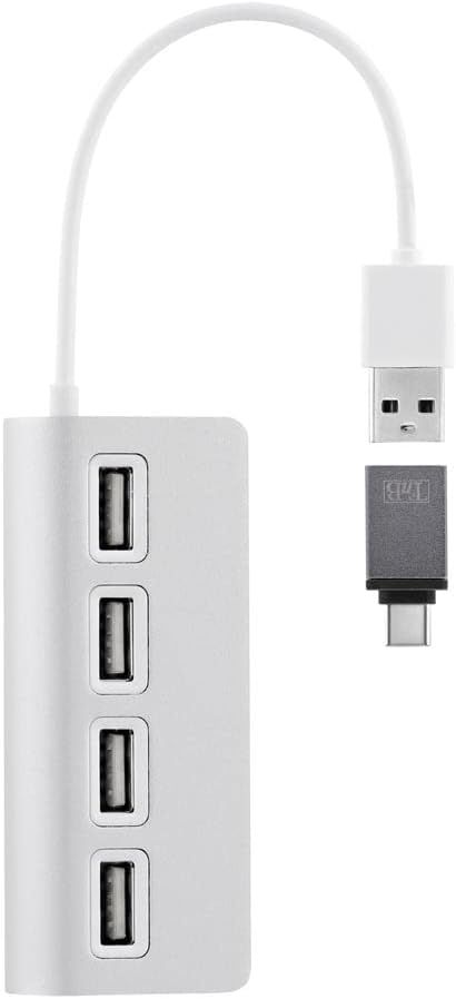 T'nB - Hub USB 7 en 1, 4 USB-A et 3 USB-C 3.0, Aluminium