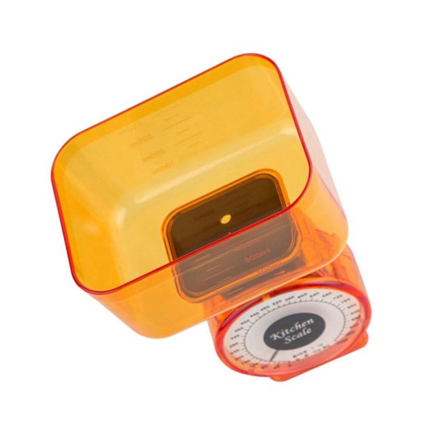 Orange Balance Cuisine Mécanique sans Batterie, en Plastique, Portable