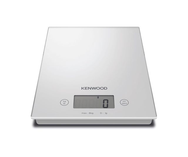 Kenwood WEP60.000WH Balance numérique avec commande TouchSense, arrêt automatique, poids maximum 8 kg, précision de 2 g, blanc
