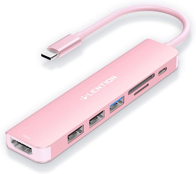 LENTION Hub USB C avec Charge PD 100W, HDMI 4K@60Hz, Lecteur de Carte SD/TF