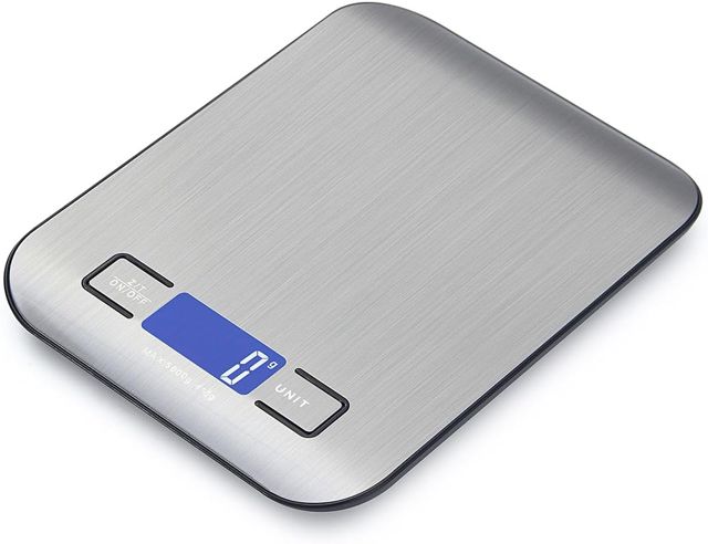 Herzberg Balance de Cuisine Électronique 5 kg HG04135, Écran LCD