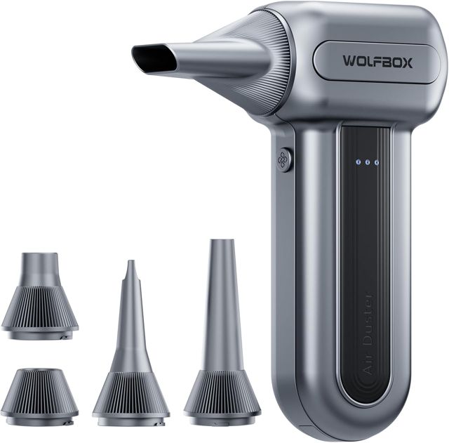 WOLFBOX MF70 Souffleur Air Comprimé PC, Sans Fil Puissant 110 000 RPM