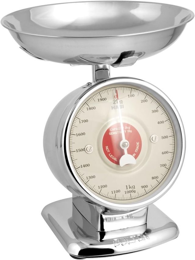 HABI Balance de Cuisine mécanique chromée Article Kg2 pour la Cuisine