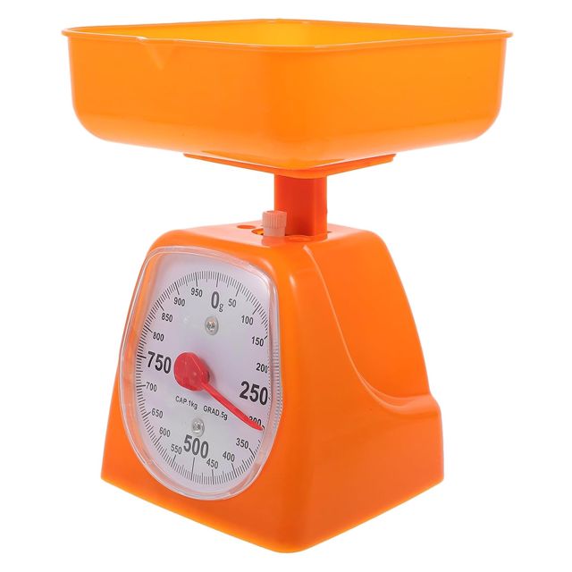 Balance Cuisine Portative en Plastique, sans Pile, 1kg