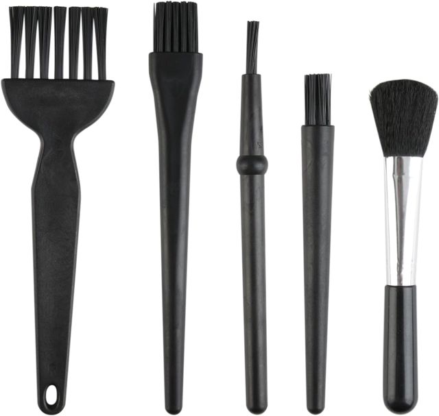 Lot de 5 brosses de nettoyage antistatiques pour clavier d'ordinateur portable, MacBook, poussière électronique, poignée en plastique, nettoyeurs d'équipement de bureau portables pour ordinateur,