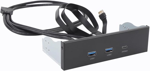 Tbest Panneau Avant USB Hub avec Ports Type C