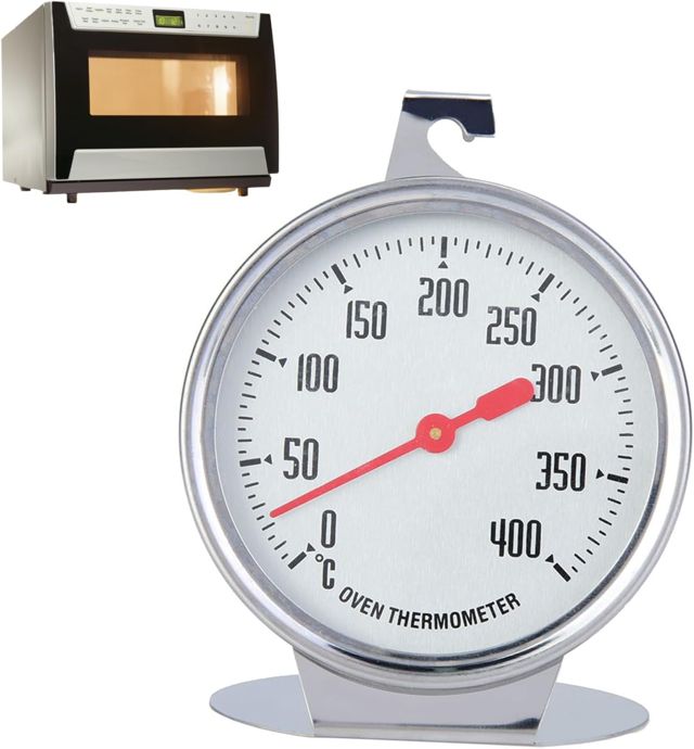 Thermomètre De Four, 0-400 ℃ Thermomètre À Cadran En Acier Inoxydable À Lecture Instantanée Jauge De Température Du Four De Cuisine Cadran Debout Jauges Avec Grand Cadran Pour Cuisson Des Aliments