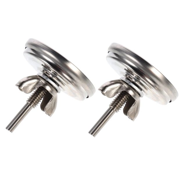 Lot de 2 Thermomètres de Four en Acier Inoxydable Bimétalliques
