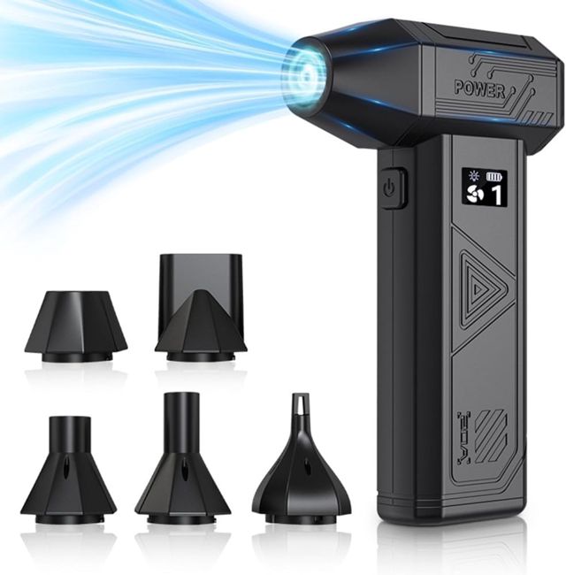 Souffleur à Air Comprimé, Souffleur Électrique Rechargeable Ultra-Puissant pour Le Nettoyage de, des Appareils Photo, des Voitures, des Ordinateurs et des Claviers