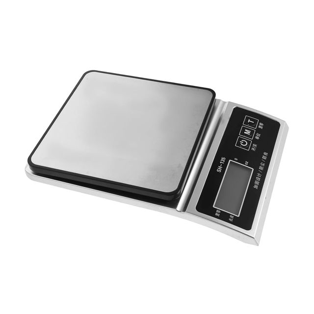 Veemoon Balance Cuisine Numérique Haute Précision 3 Kg 01 G en Acier Inoxydable Argenté Balance Multifonction pour Pâtisserie Préparation des Repas et Pesage Alimentaire Précis