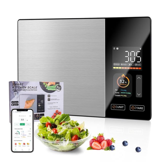 Balance de Cuisine Connectée avec Calcul de la Valeur Nutritionnelle