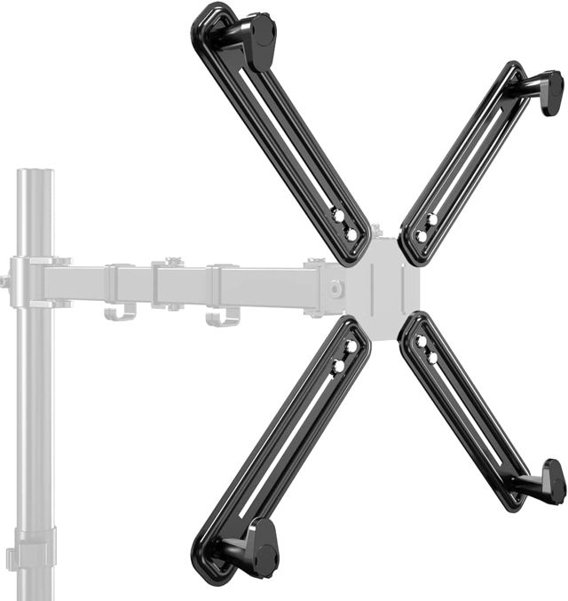 Suptek Kit Adaptateur Non-VESA de Support de Bras de Moniteur avec Adaptateur pour écran 13-27 Pouces pour Vesa 75×75mm 100×100mm WK002