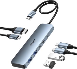 BENFEI HUB USB C HDMI 4K@60Hz avec 10Gbps USB-A USB-C, PD100W, Adaptateur USB C vers HDMI USB 3.2 Compatible avec iPhone 16 Plus Pro Max 15 MacBook iPad Pro Air Surface Galaxy S24 Steam Deck