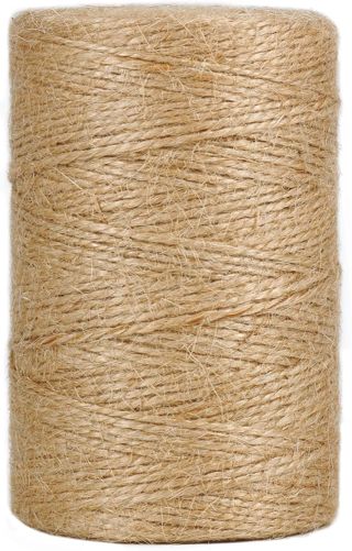 Vivifying Ficelle de Jute Marron 200 m pour Jardin, Images, Plantes, Bricolage
