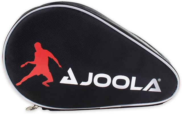 JOOLA Pocket Double Housse de Raquette de Tennis de Table, pour 2 Sacs, imperméables, en Noire et Rouge, 28 x 17 x 4 cm