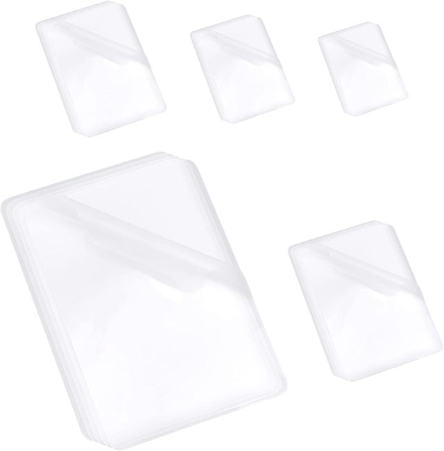 nbeads 150 Pcs 5 Tailles Pochettes de Plastification A4, 100 Microns Pochettes De Plastification Thermique Film Feuilles De Protection Photo Feuilles Pour A4 A6 A7 B7 B8 Photos Et Affiches Enhance