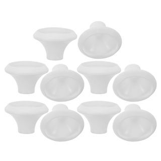 ABOOFAN Lot de 10 Manchons en Silicone Blanc pour Thermomètre Cuisine, Protection Étanche et Flexible pour Sonde, pour Barbecue en Extérieur