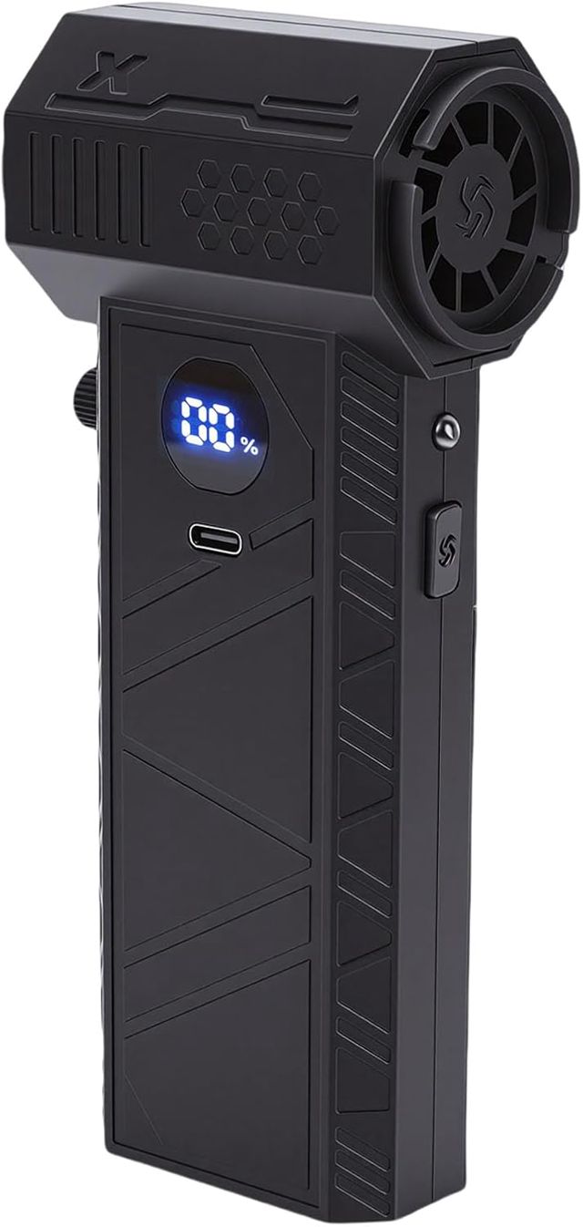 YDuupxe Souffleur électrique sans Fil, Débit D'air de 52 M/s, Lumière LED