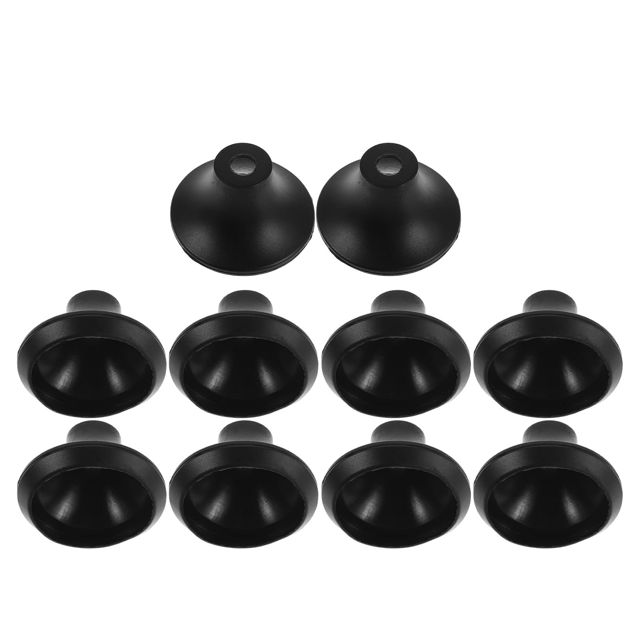 Artibetter Lot de 10 Protections en Silicone Noir pour Sonde de Thermomètre, Étui Étanche et Flexible, Cuisine et Barbecue, Taille 3.80x2.50x0.60cm