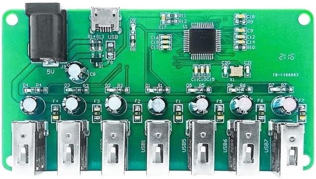 Module Hub USB PCB 43,9 x 84 mm Vert Circuit Board (USB)