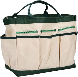 Sac de Rangement pour Outils de Jardin en Tissu Oxford avec 8 Poches, Organiseur de Jardinage réutilisable et Polyvalent pour travaux extérieurs sur pelouse et dans la Cour