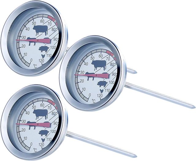 3 thermomètres de cuisson pour poêle et grill [Rosenstein & Söhne]