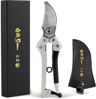 Wazakura Sécateur Japonais Professionnel 200 mm à Lame Franche, Acier Allié