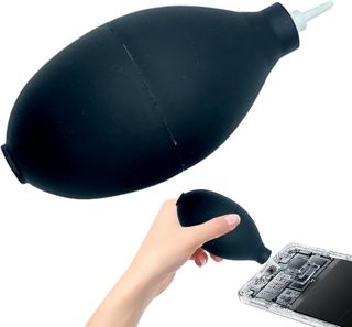 Pompe de soufflage à nettoyage puissant : puissante boule de poussière, souffleur à air doux, buse en caoutchouc antistatique, design de contrôle facile | Nettoyeur fiable pour le clavier de