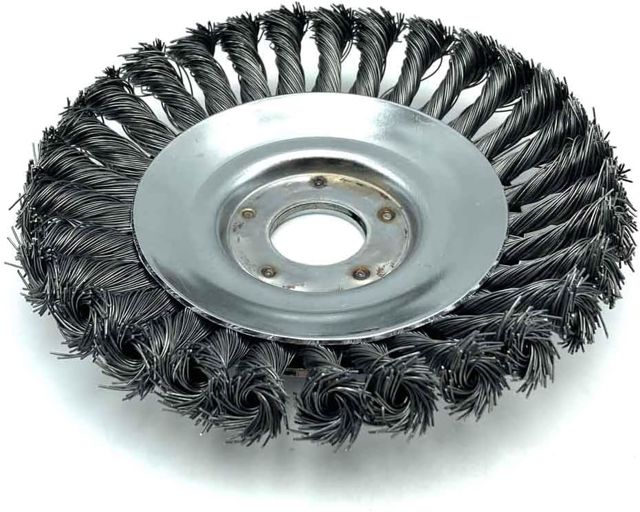 TERRE JARDIN - Tête Brosse de désherbage et démoussage Gris