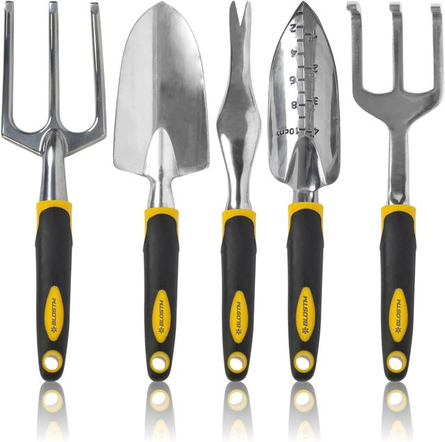 BLOSTM Ensemble d'Outils Jardinage 5 Pièces