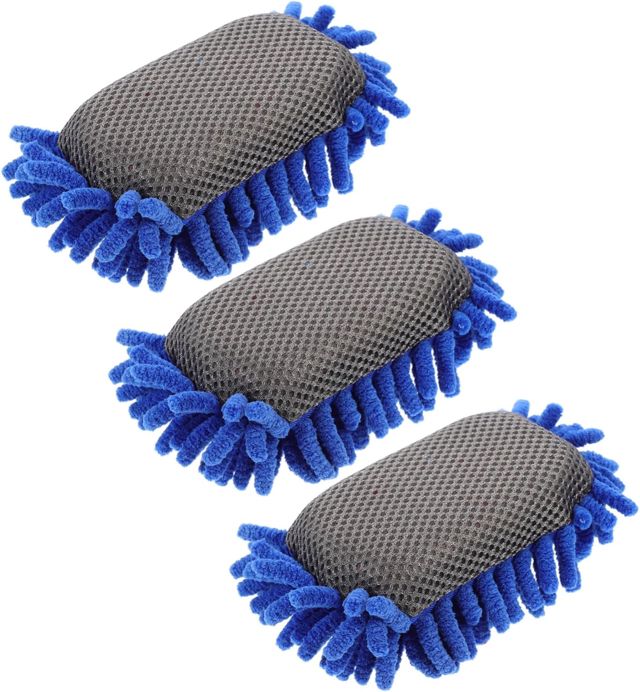 Effaceur Nettoyage 3 Pièces Bleu en Chenille Noir pour Tableau