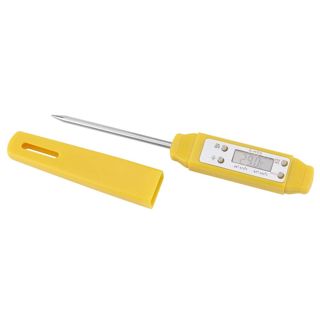 Thermomètre numérique alimentaire 1Pc, thermomètre à viande à lecture instantanée avec sonde outils de cuisson de cuisine(Jaune)